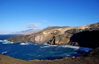 The Jandía Natural Park in Fuerteventura. Caleta de la Madera (Peloba author). Click to enlarge the image in Panoramio (new tab).